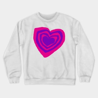 Pink Purple Hearty T-Shirt & Tees Crewneck Sweatshirt